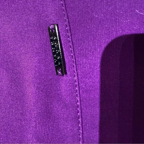 Ivanka Trump Purple Tiered Scoopneck Longsleeve Shirt Womens Size Large - Picture 5 of 7